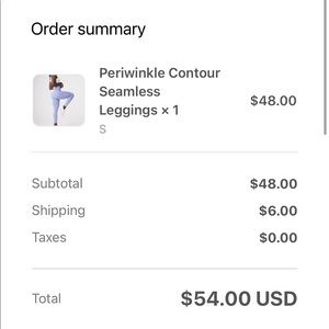 Periwinkle contour seamless leggings